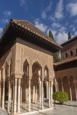 Alhambra, Granada, İspanya Nasrid sarayları Patios