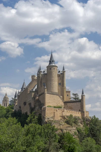 Památky města Segovia, Real Alcazar, Španělsko — Stock fotografie