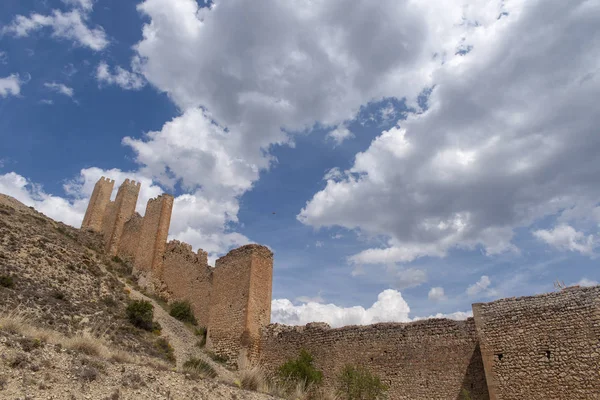 Középkori Város Albarracn Teruel Tartományban Falak — Stock Fotó