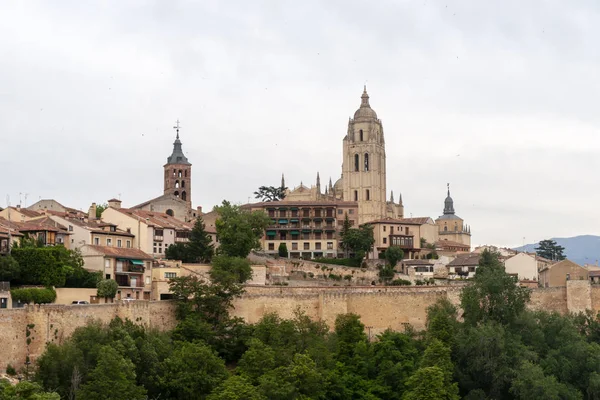 Passeggiate Nella Bellissima Monumentale Città Segovia Spagna — Foto Stock