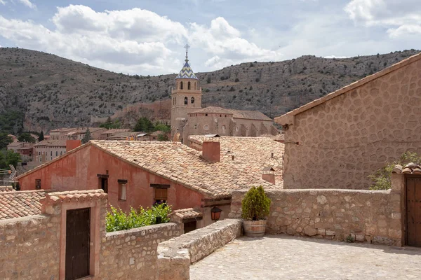 Mittelalterliche Dörfer in Spanien, Albarracn in der Provinz Teruel — Stockfoto