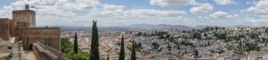 Albaicn ve duende'sine Granada, İspanya bölgesinin panoramik görünüm