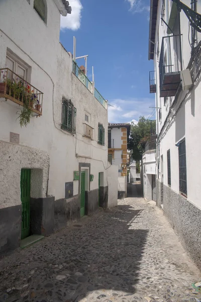 Paseo Por Las Calles Del Casco Antiguo Albaicín Granada — Foto de Stock