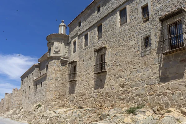 Passeie Pela Bela Muralha Medieval Ávila Espanha — Fotografia de Stock