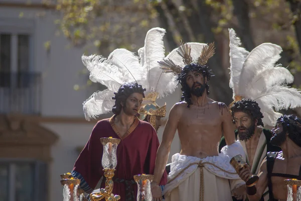 Semana Santa Sevilha Irmandade Jesus Despojado Suas Roupas — Fotografia de Stock