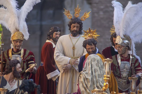 Irmandade Dolorosa Carmen Semana Santa Sevilha — Fotografia de Stock