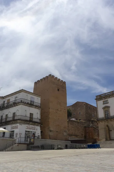 Prachtige middeleeuwse stad van Caceres in Extremadura — Stockfoto