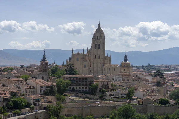 Passeie Pela Bela Monumental Cidade Segóvia Espanha — Fotografia de Stock