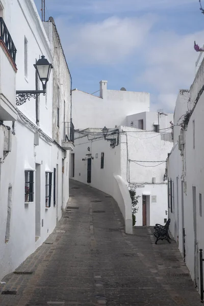 Calle Localidad Vejer Frontera Uno Los Llamados Pueblos Blancos Andalucía — Foto de Stock