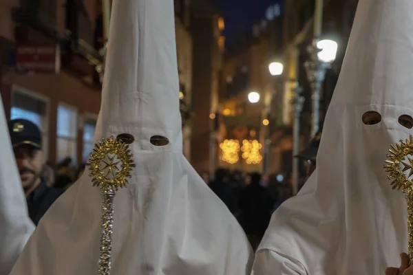 Heilige Week Sevilla Penitents — Stockfoto