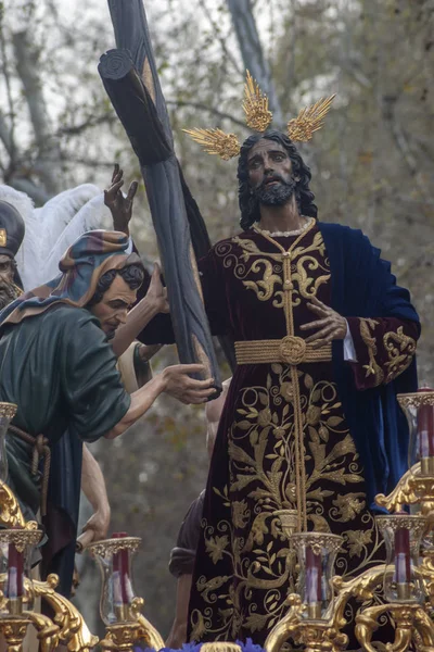 Svatý Týden Seville Bratrství Mír — Stock fotografie