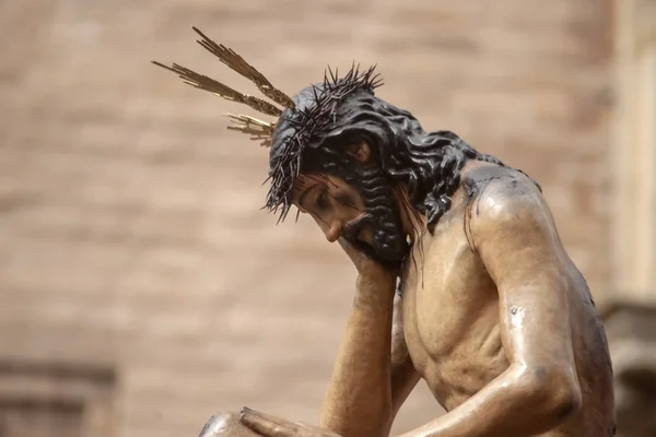 Sevilla Nın Kutsal Haftası Tevazu Sabır Efendisi — Stok fotoğraf