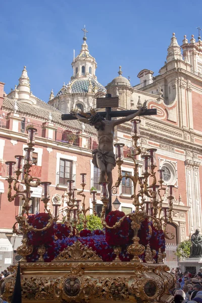 Procesión Hermandad San Bernardo Semana Santa Sevilla — Foto de Stock