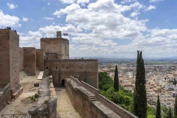 Műemlékek Város Granada Alhambra Spanyolország — Stock Fotó