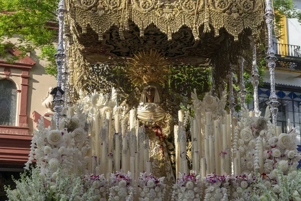 Holy Week Seville Virgen Esperanza Triana — Stock Photo, Image