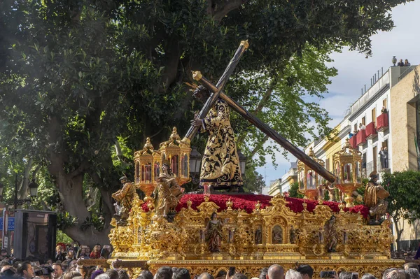 Fraternité Christ Des Tsiganes Semaine Sainte Séville — Photo