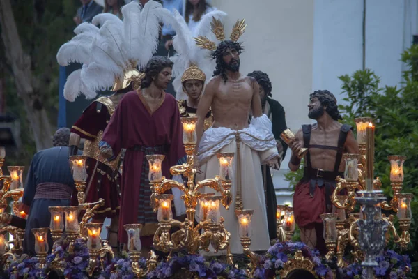 Heilige Week Sevilla Broederschap Van Jezus Ontdaan Van Zijn Kleren — Stockfoto