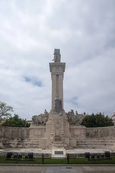 Plaza España Cádiz Monumento Constitución 1812 — Foto de Stock