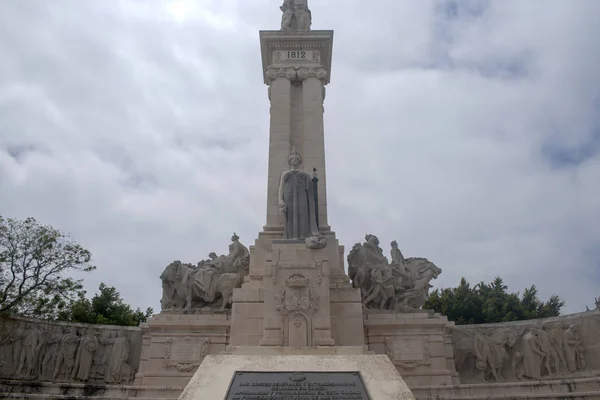 Plaza Spain Cadiz Памятник Конституции 1812 Года — стоковое фото