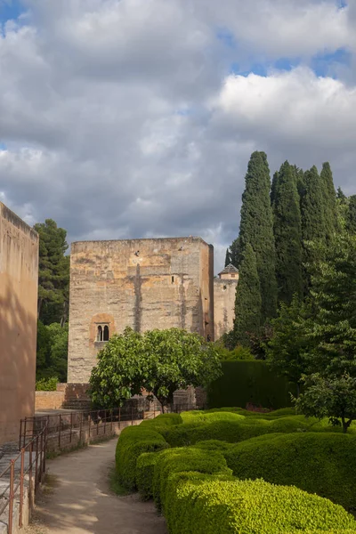 Muralla Alhambra Granada Andalucía — Foto de Stock
