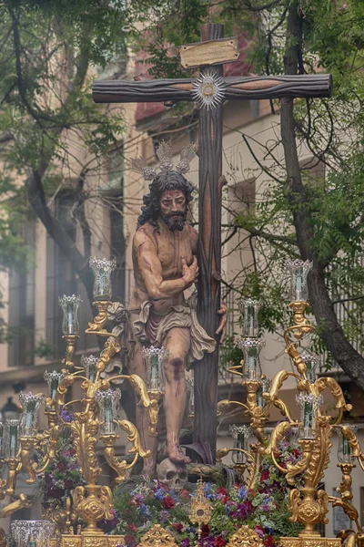 Hombre Dolores Hermandad Del Sol Semana Santa Sevilla —  Fotos de Stock