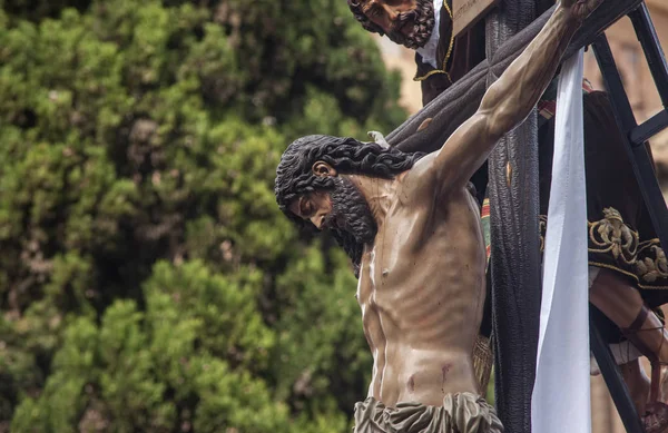 Treenighetens Brödraskap Stilla Veckan Sevilla — Stockfoto