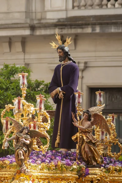 Jesus Fånge Processionen Heliga Veckan Sevilla — Stockfoto
