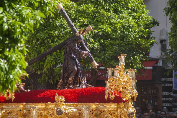 Cristo Salud Hermandad Candelaria Semana Santa Sevilla — Foto de Stock