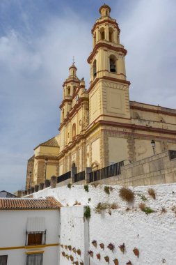 İspanya 'nın Cadiz ilindeki Olvera belediyesinin İnkarnasyon Kilisesi 
