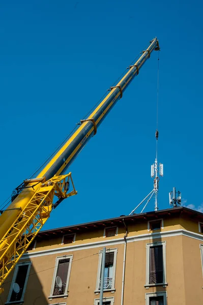 Positionering Van Booster Voor Telefonie Televisie — Stockfoto