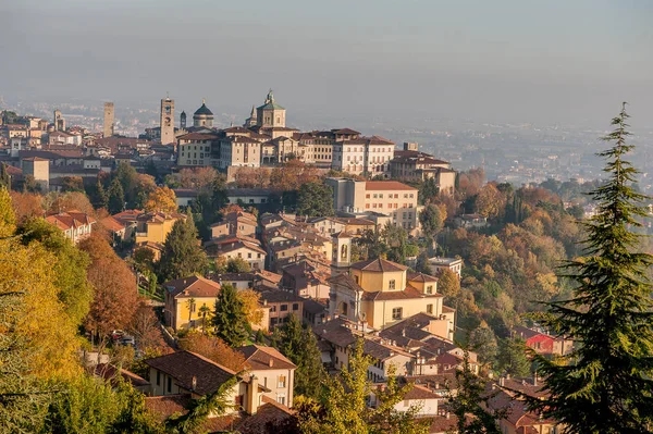 Bergamo Středověké Město Jaře — Stock fotografie