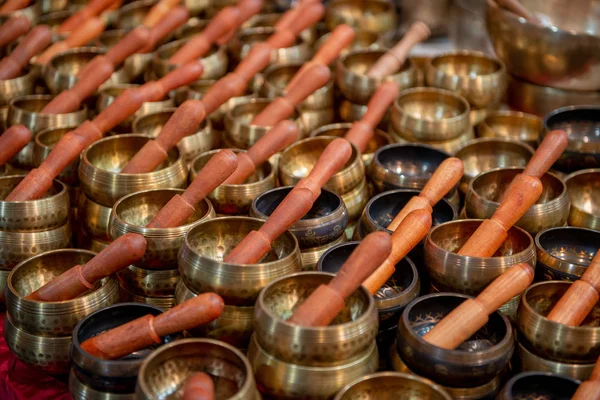 Display Tibetan Bells Shop — Stock Photo, Image