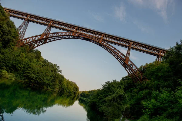 Puente Hierro Río Adda —  Fotos de Stock