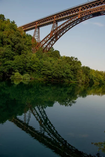 Ijzeren Brug Rivier Adda — Stockfoto