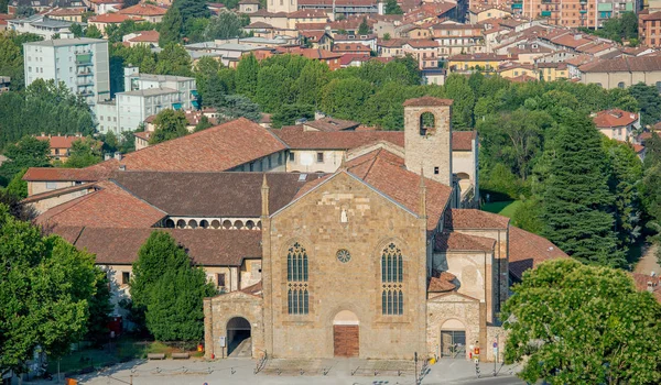Kościół Sant Agostino Znajduje Się Przy Delle Mura Bergamo — Zdjęcie stockowe