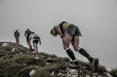 Maga 2018.Zorzone Serina İtalya 2 Eylül 2018: 50 km dağlarında aşırı rekabetçi yarış