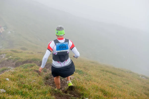 Maga 2018.Zorzone Serina İtalya 2 Eylül 2018: 50 km dağlarında aşırı rekabetçi yarış