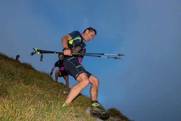 Maga 2018.Zorzone Serina İtalya 2 Eylül 2018: 50 km dağlarında aşırı rekabetçi yarış