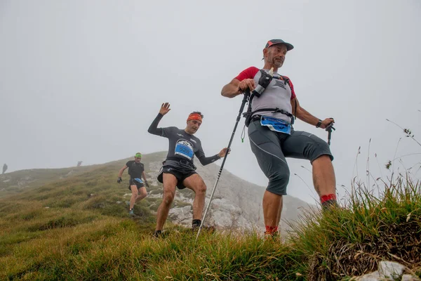 Maga 2018.Zorzone Serina İtalya 2 Eylül 2018: 50 km dağlarında aşırı rekabetçi yarış