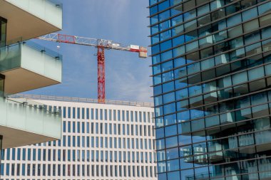 Milan İtalya 26 Eylül 2018: Island bölgesinde iş merkezi için yeni inşaat ile