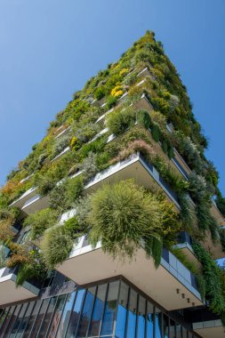 Milan İtalya 26 Eylül 2018:Vertical orman Milan, dünyanın 