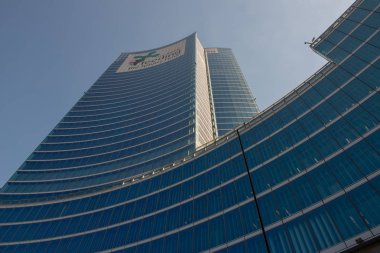 Milan İtalya 26th Eylül 2018: lombardy bölgesel yönetim merkezinin inşası