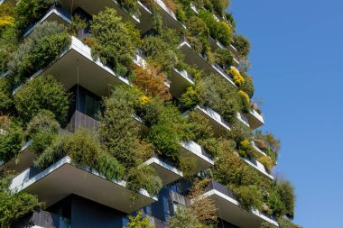 Milan İtalya 26 Eylül 2018:Vertical orman Milan, dünyanın 