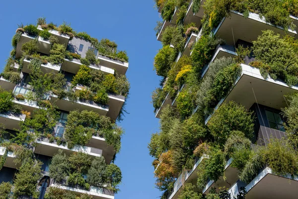 Milano Settembre 2018 Bosco Verticale Milano Grattacielo Più Innovativo Del — Foto Stock