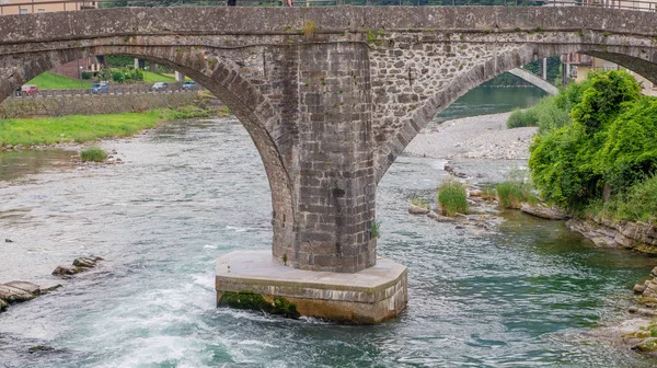 Puente Romano Sobre Río Brembo San Giovanni Bianco — Foto de Stock