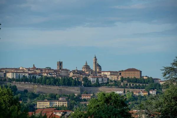 Bérgamo Alta Ciudad Con Las Murallas Venecianas — Foto de Stock