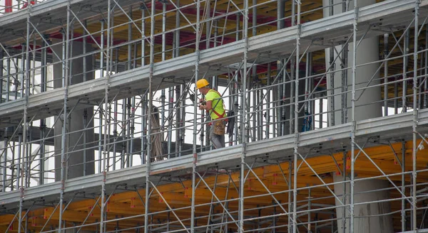 Milan Italy May 30Th 2018 Construction New Futuristic District Three — Stock Photo, Image