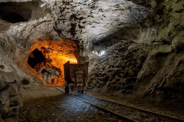 spectacular zinc mine in disuse