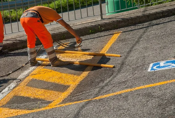 Strips for parking for disabled people