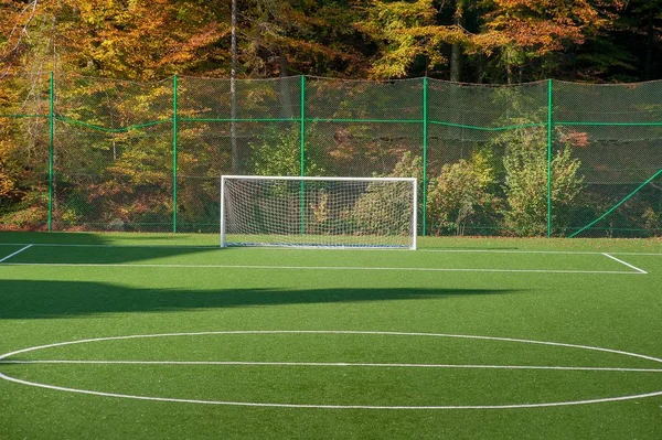 Voetbalveld Kunstgras — Stockfoto